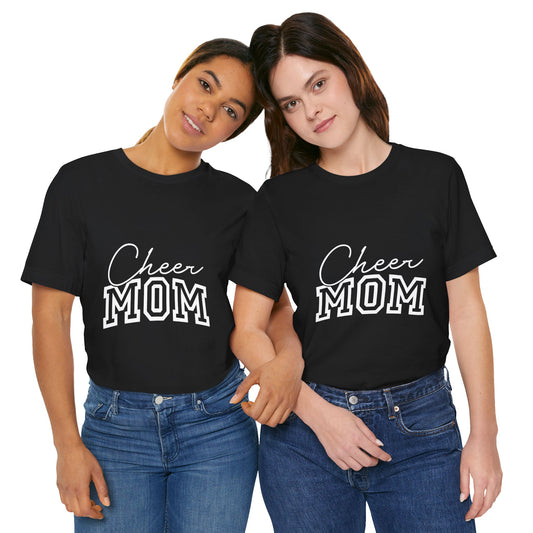 "Cheer Mom" T-Shirt | Game Day T-Shirt | Cheerleading Mom Tee, Perfect for Game Day, Mother's Day Gift, Cheer Team Spirit Shirt, Soft Cotton T-Shirt for Moms
